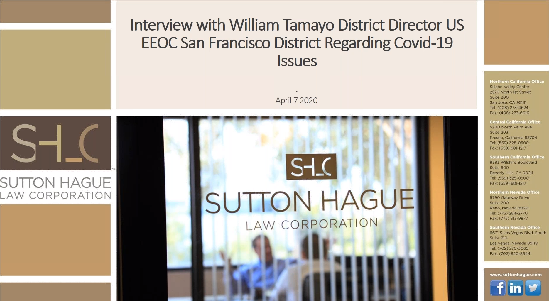 William Tamayo Interview